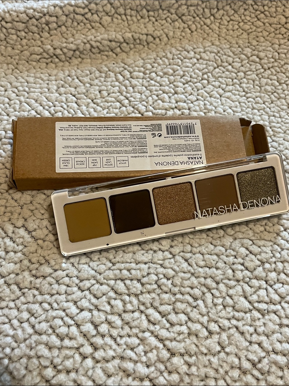 Natasha Denona Brown & Gold Mini Eyeshadow Palette - Warm Neutral Shades